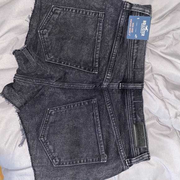 black ripped high waisted shorts - Picture 2 of 2